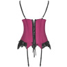 Livco Corsetti Fashion - Agrafena Cf 90436 Corset + String Bordeaux L/Xl